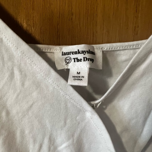 Lauren Kay Sims The Drop Spaghetti Strap Wrap Tank Top size medium - Picture 3 of 6